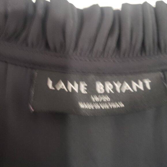 Lane Bryant Black Ruffle Sleeve‎ Blouse Size 18/20 Romantic Feminine Delicate - Picture 5 of 5